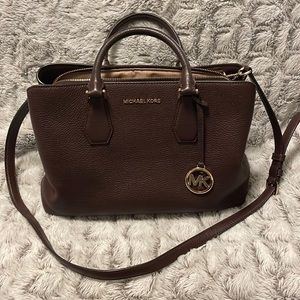 Michael kors bordeaux colored handbag